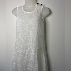 Echo Swim Coverup Tank Dress with Pom Pom trim Size S/M. NWT!